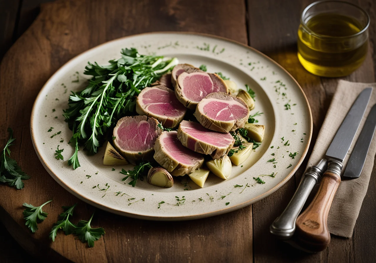 Veal Fillet with Artichokes