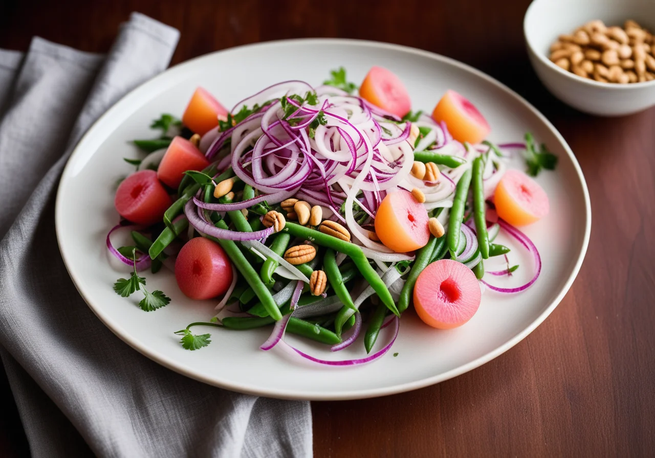 Glass Noodle Salad with Melon