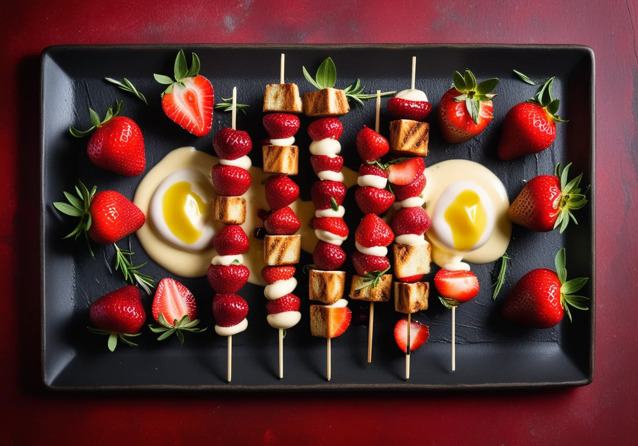 Grilled Strawberry Skewers