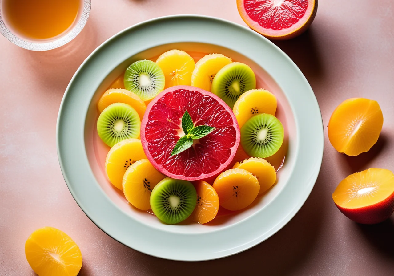 Exotic Fruit Salad with Almonds