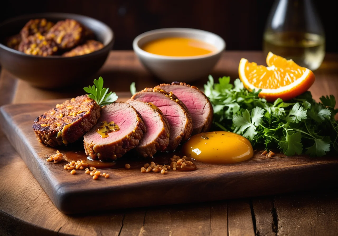 Duck with Lentil Patties