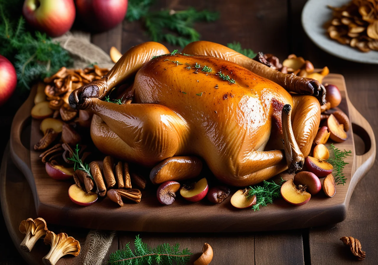 Roasted Capon with Stuffing