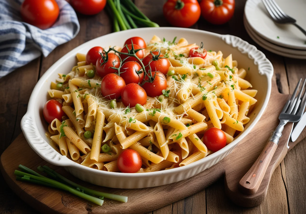 Gratinated Shell Pasta