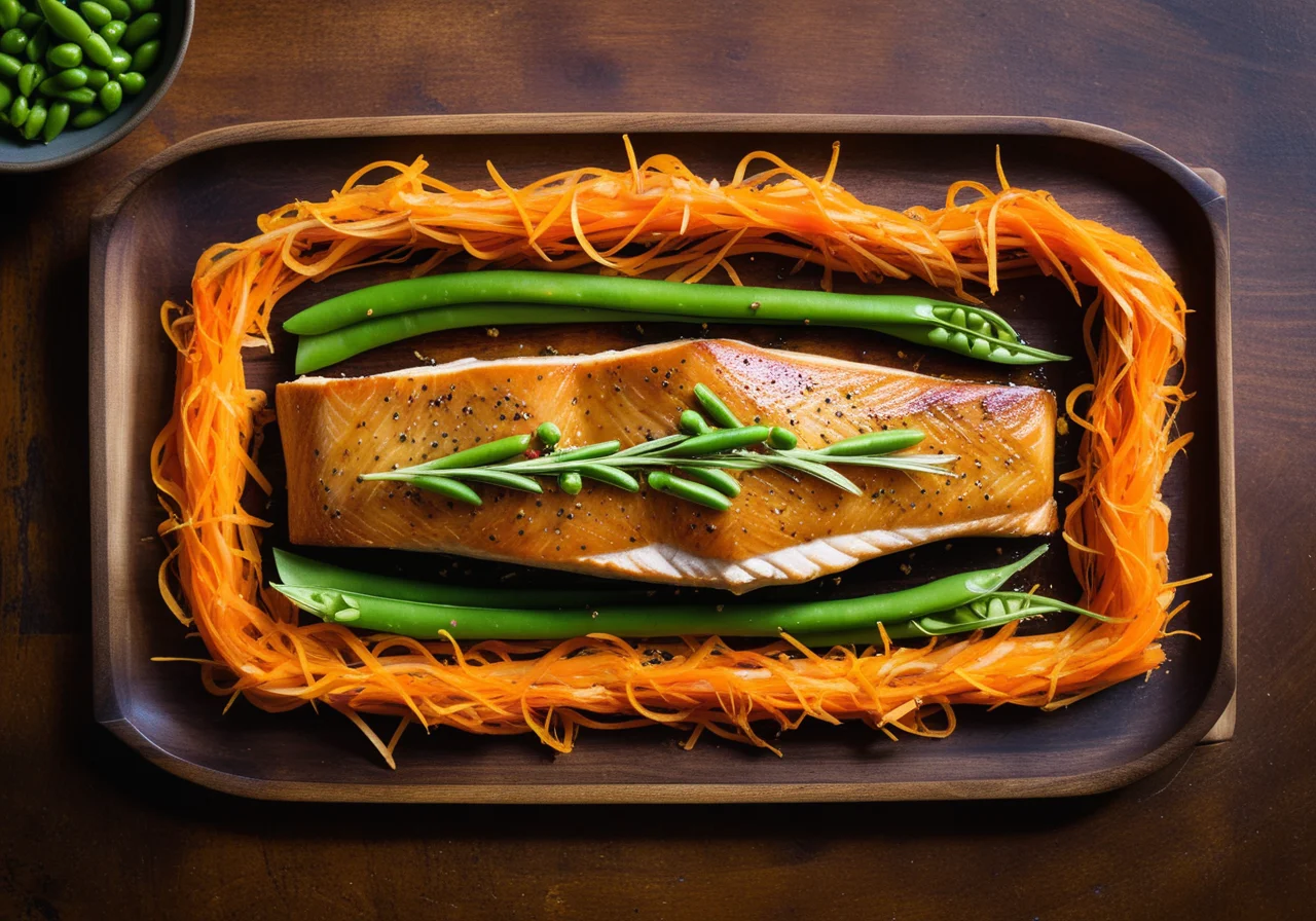 Baked Trout in Asian Style