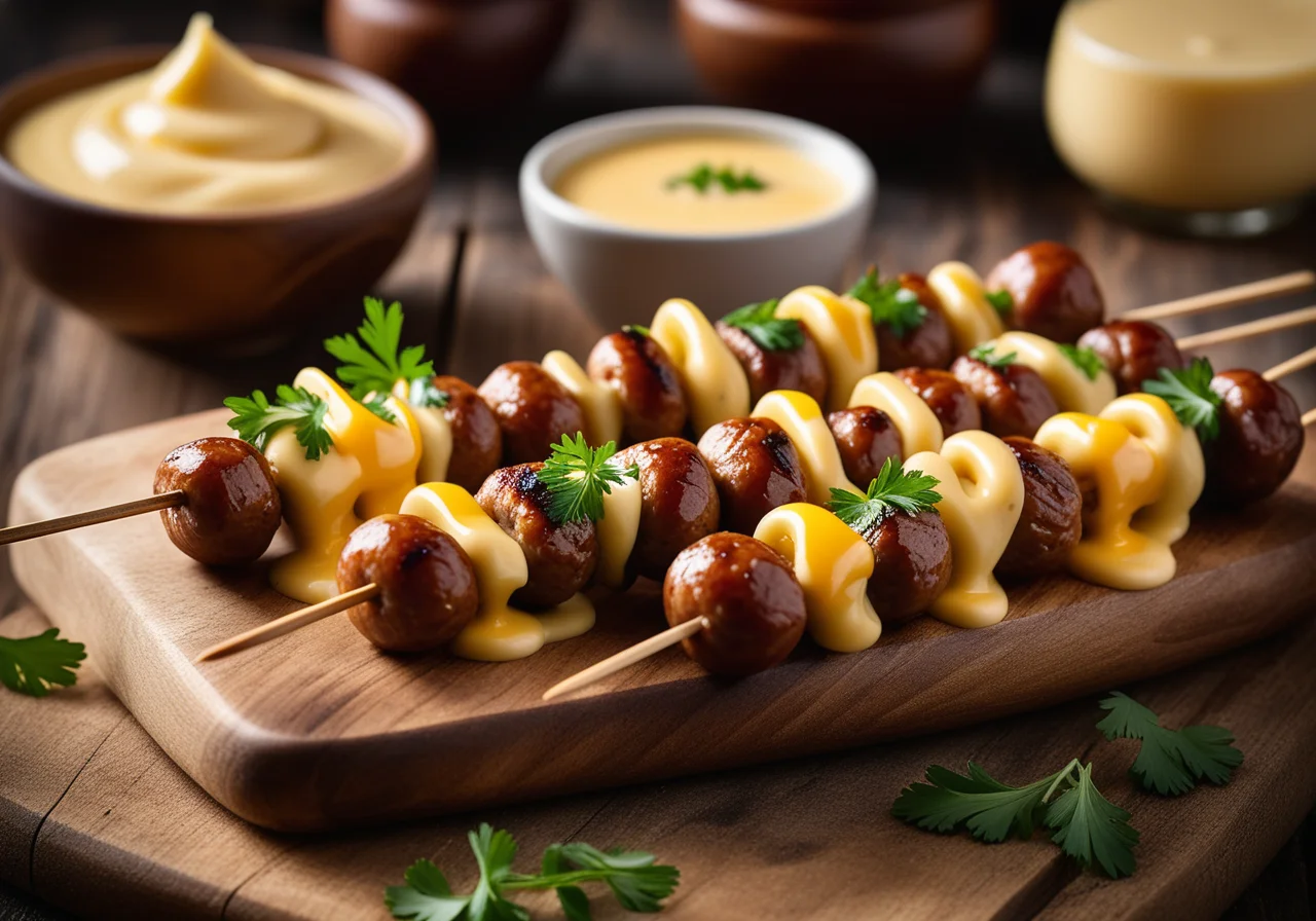 Cocktail Sausages on Skewers