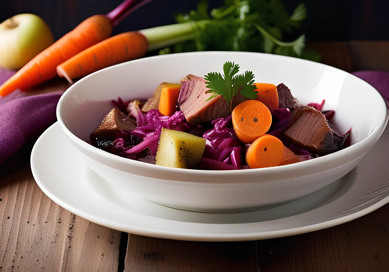 Red Cabbage Stew with Pork