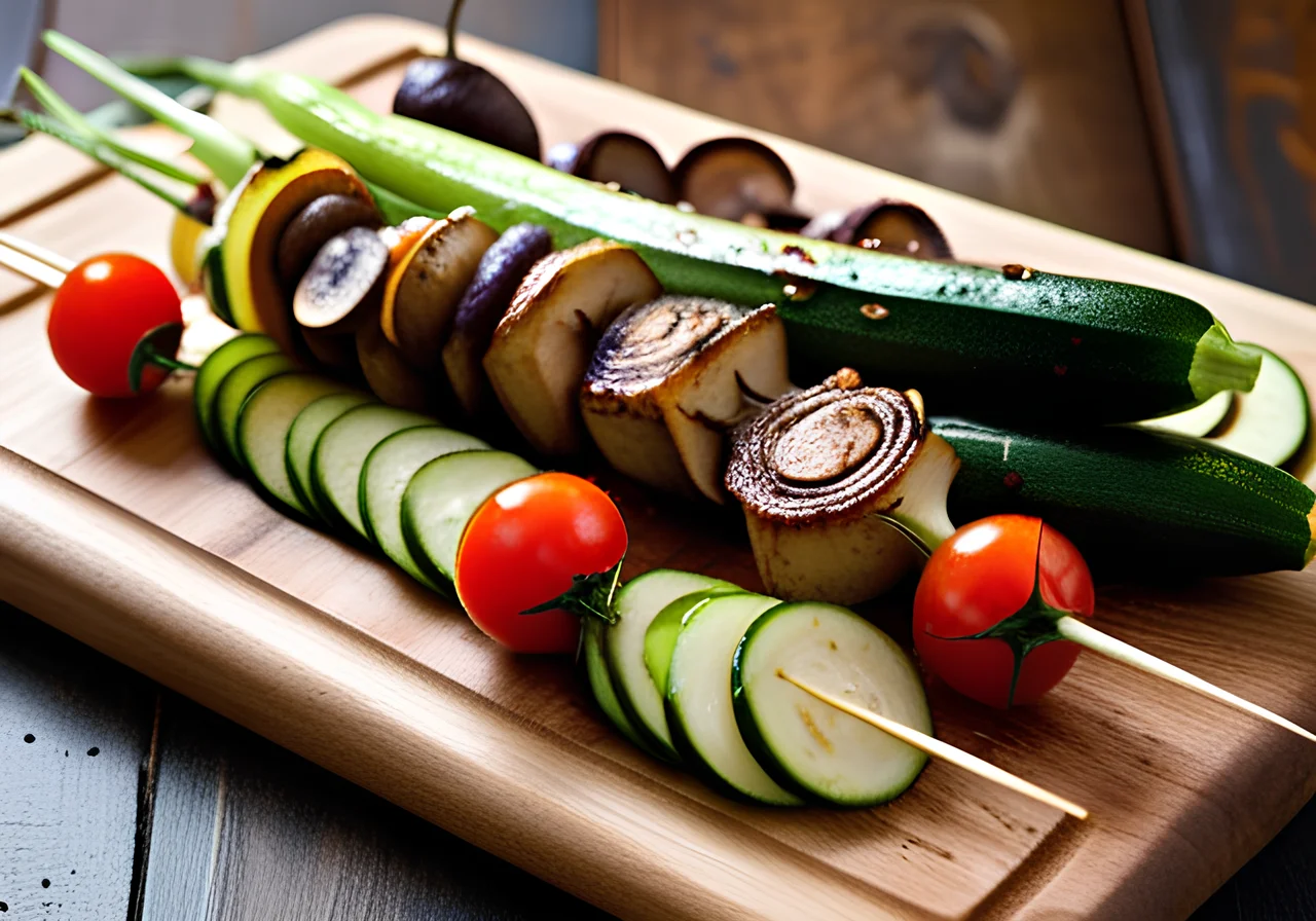 Mediterranean Vegetable Skewers