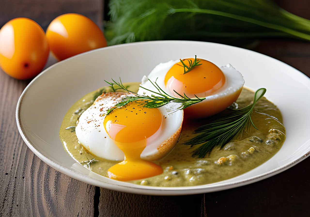 Eggs in Curry Mustard Sauce