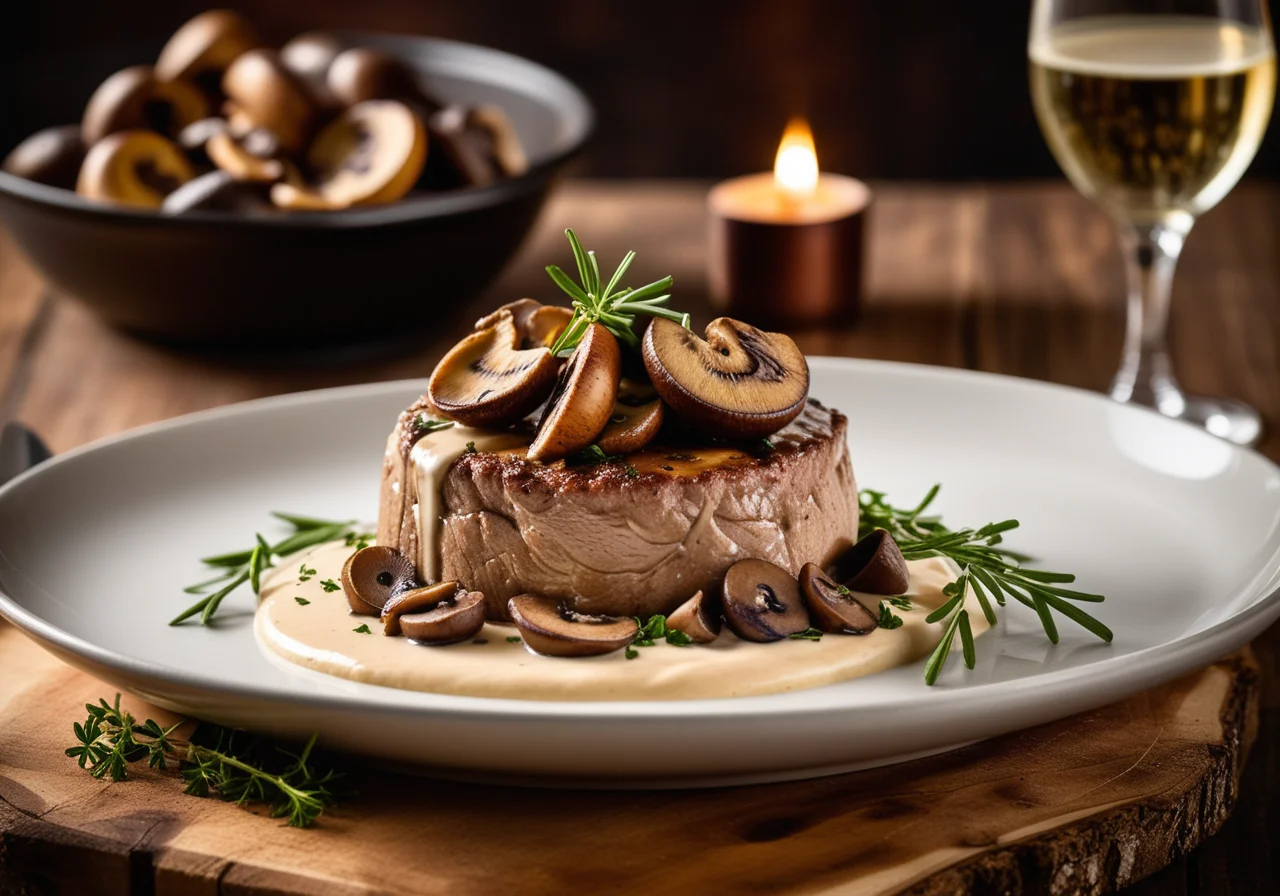 Veal with Mushrooms