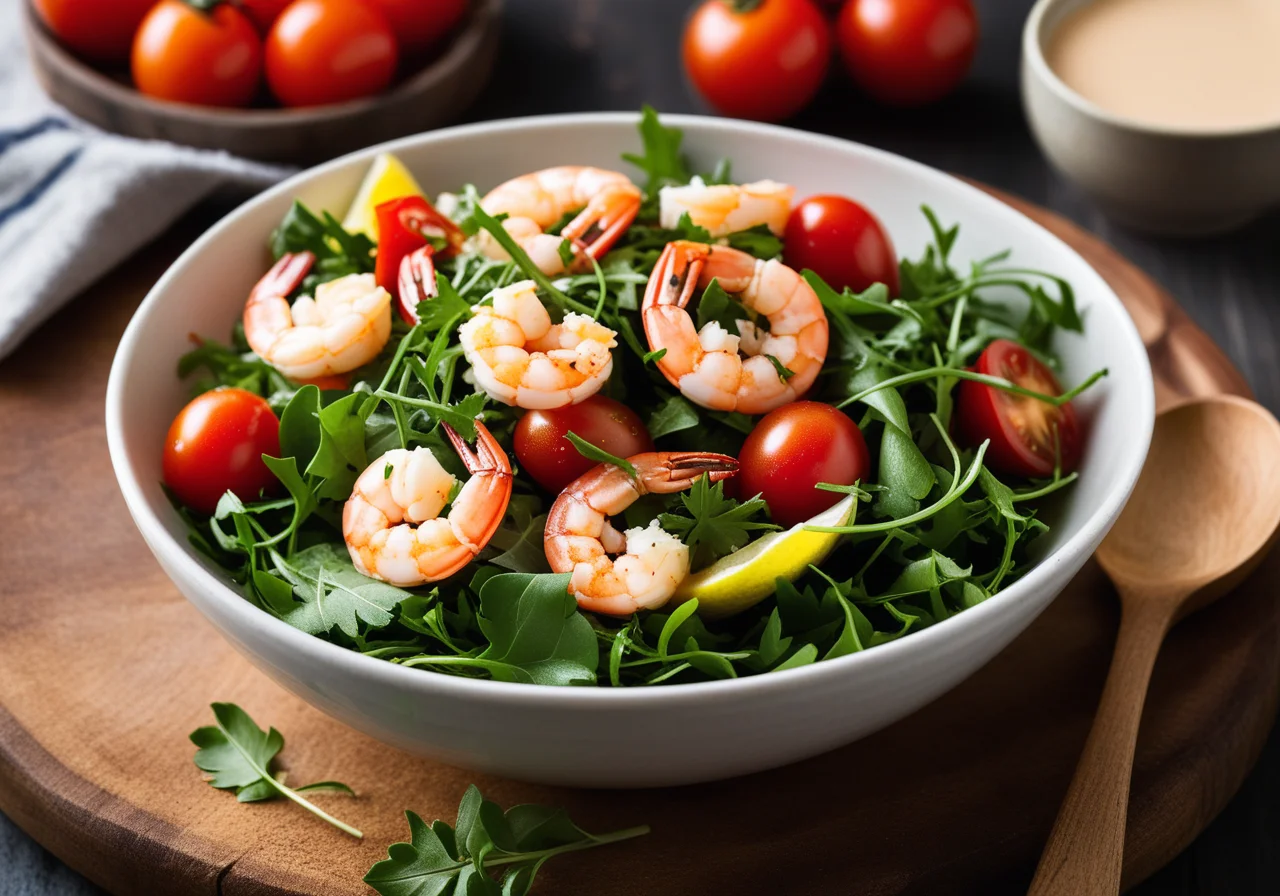 Shrimp Arugula Cocktail