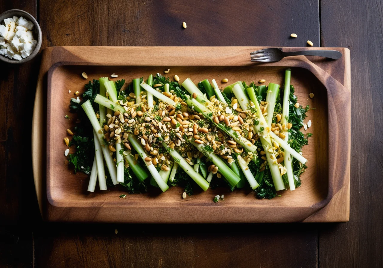 Leek and Goat Cheese Salad