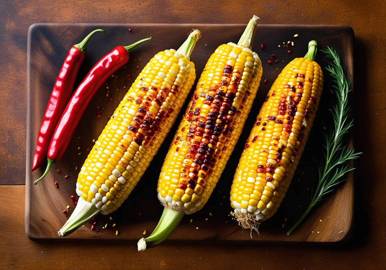 Grilled Corn Cobs