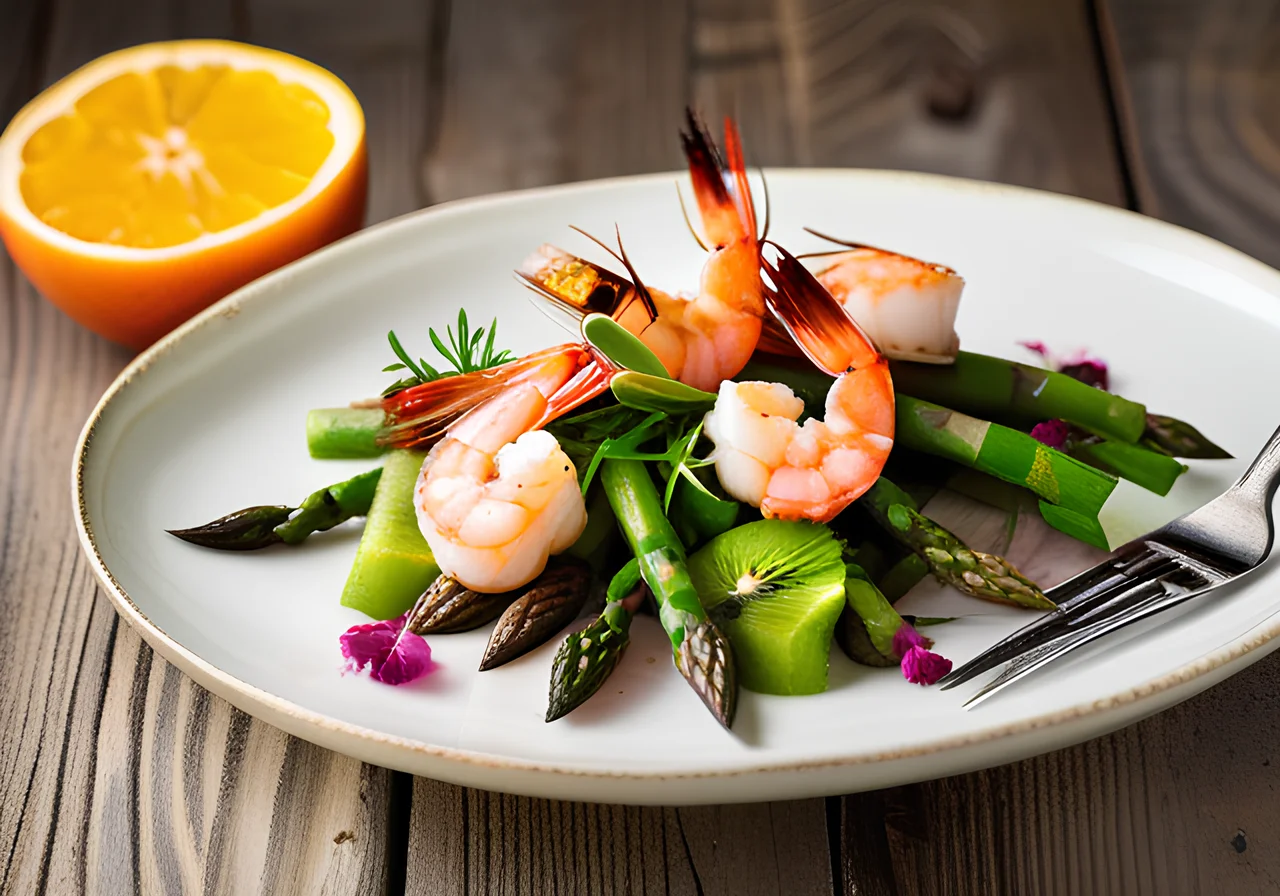 Asparagus Salad with Shrimp