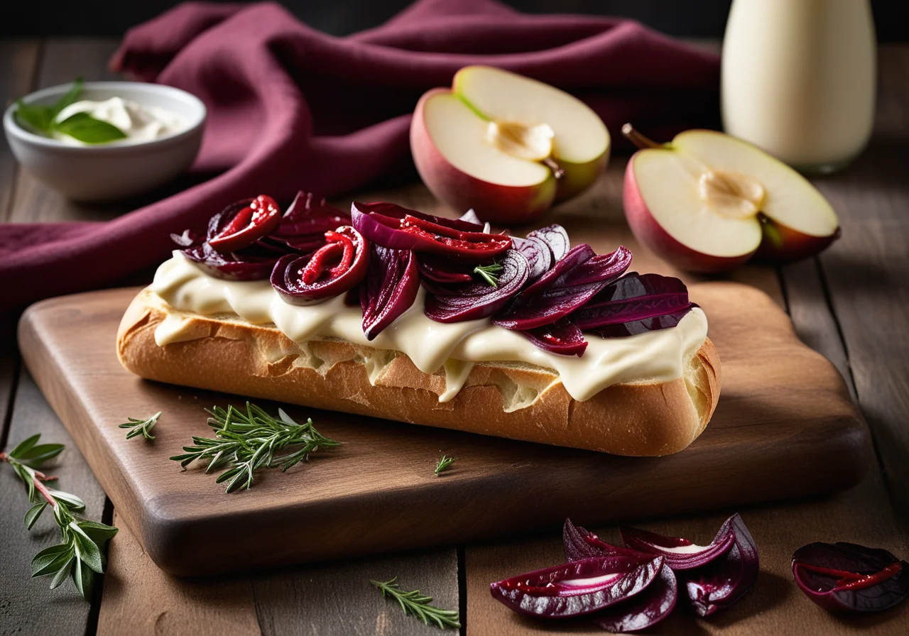 Cheese, Lettuce, and Pear Sandwiches