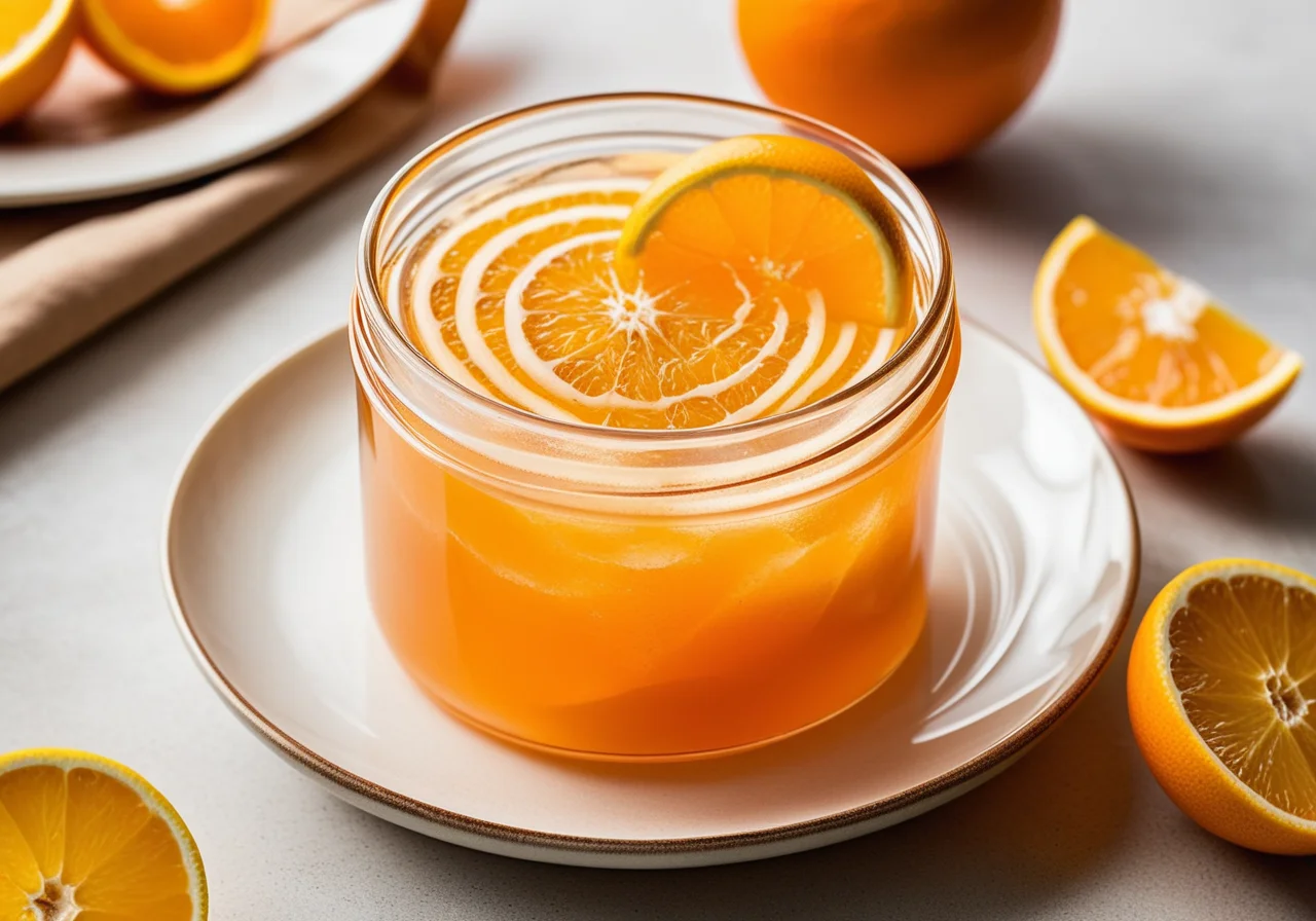 Orange Jelly with Coffee