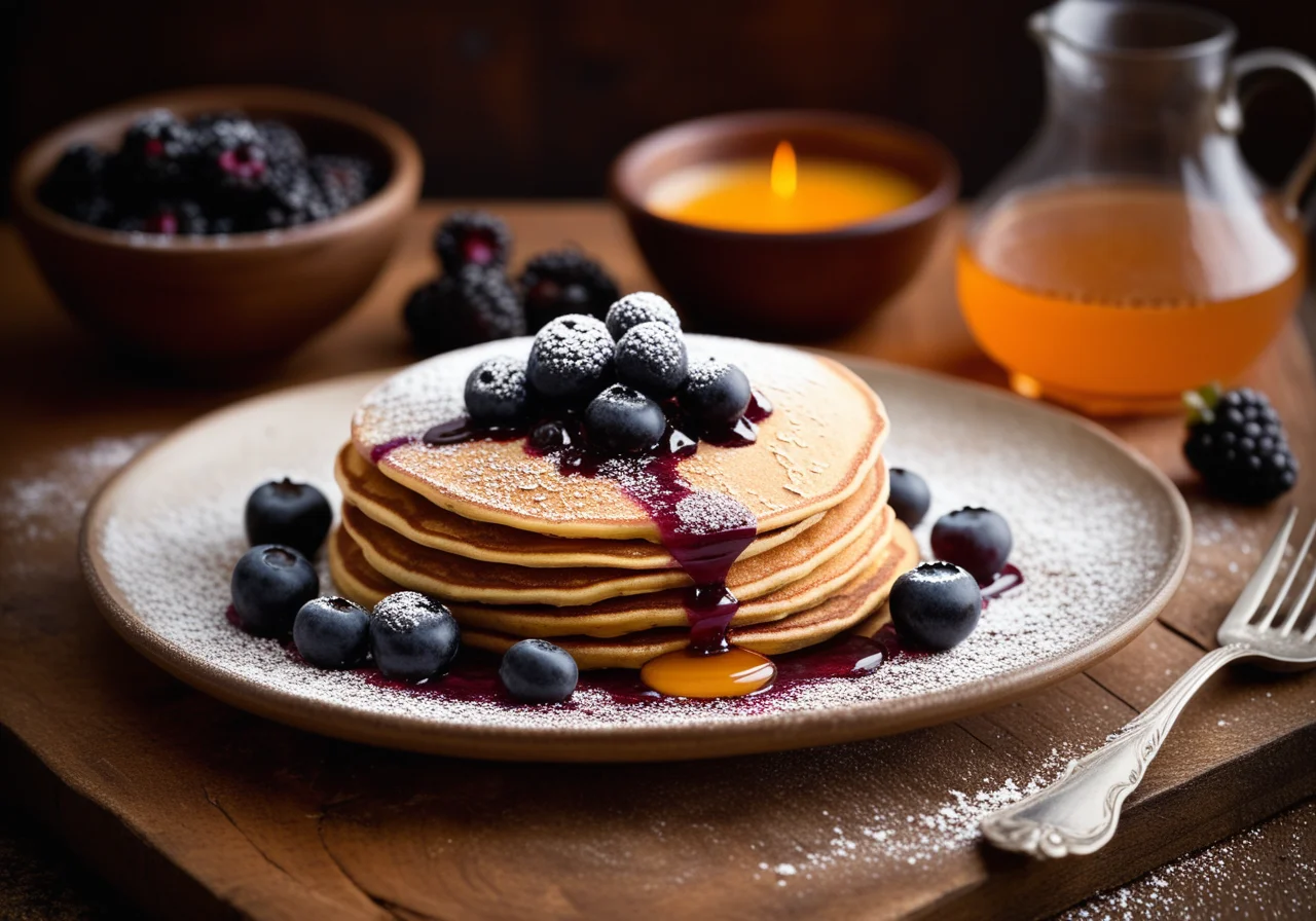 Sageberry Pancakes with Sesame
