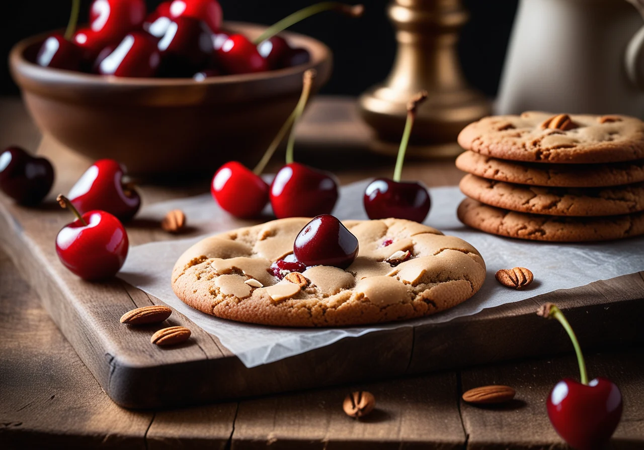 Lebkuchen mit Kirschen