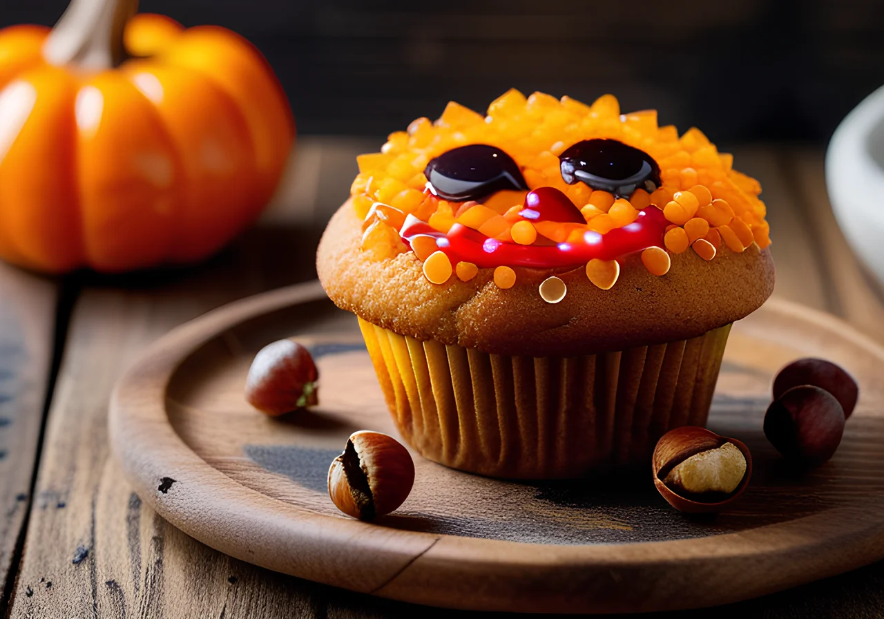 Creepy Halloween Muffins