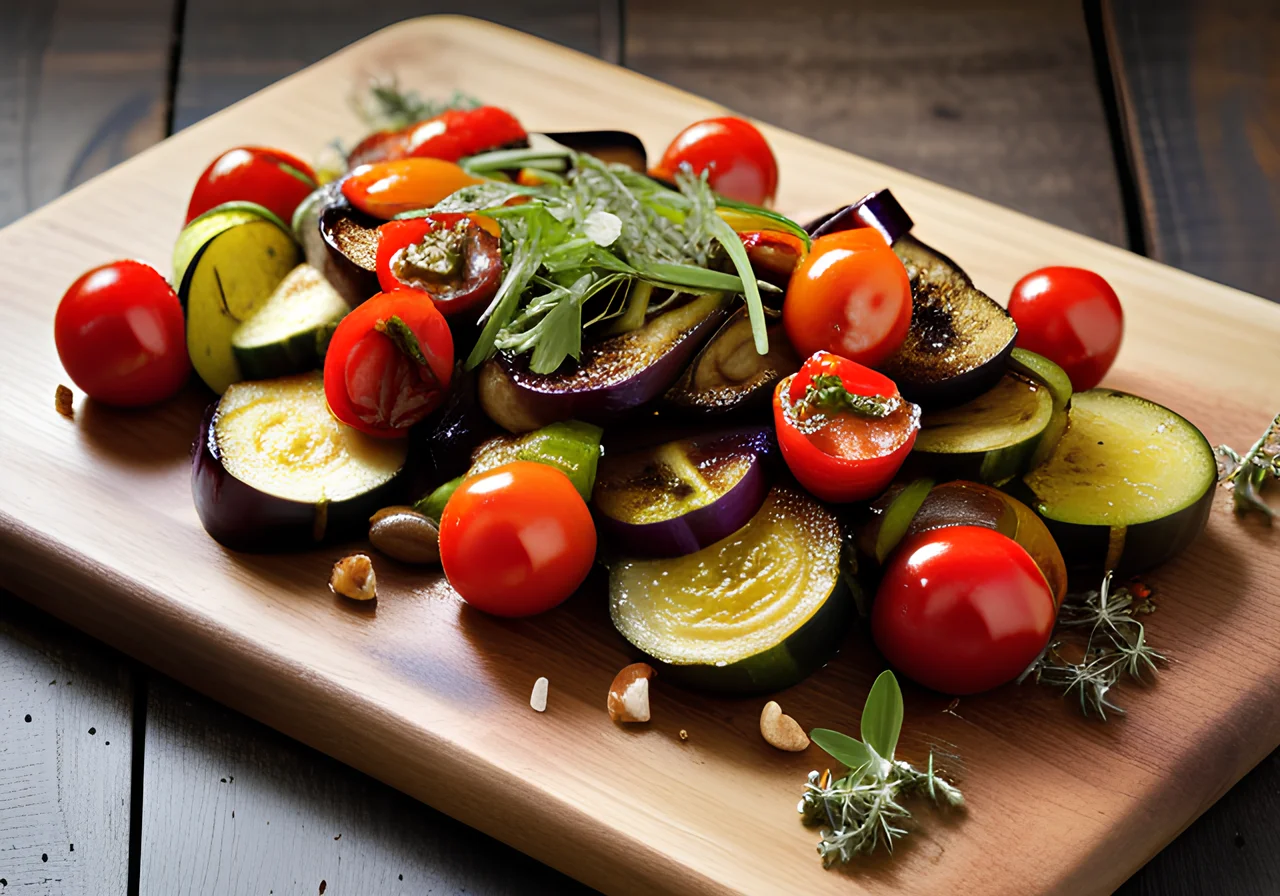Warm Summer Salad with Vegetables