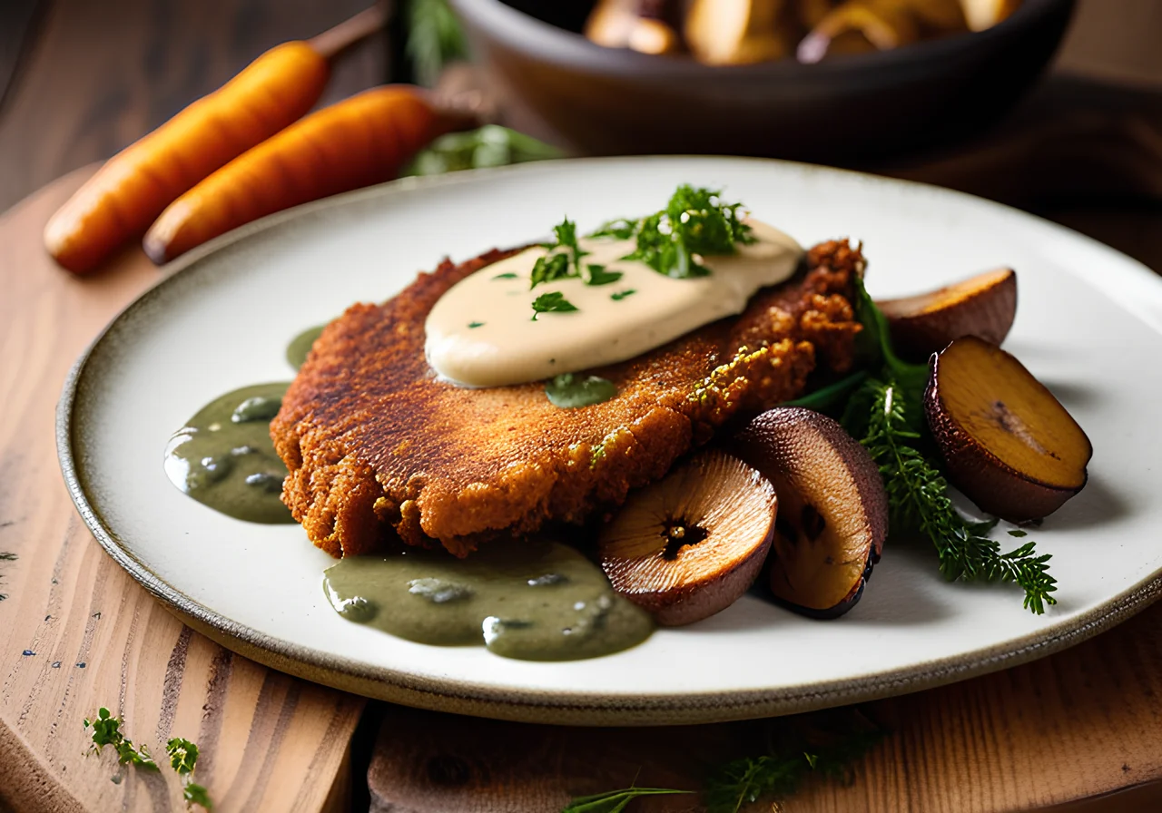 Venison Schnitzel with Porcini Mushrooms