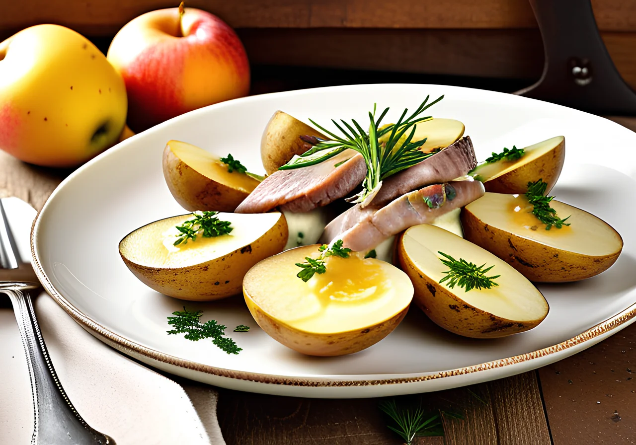 Potatoes with Creamy Herring