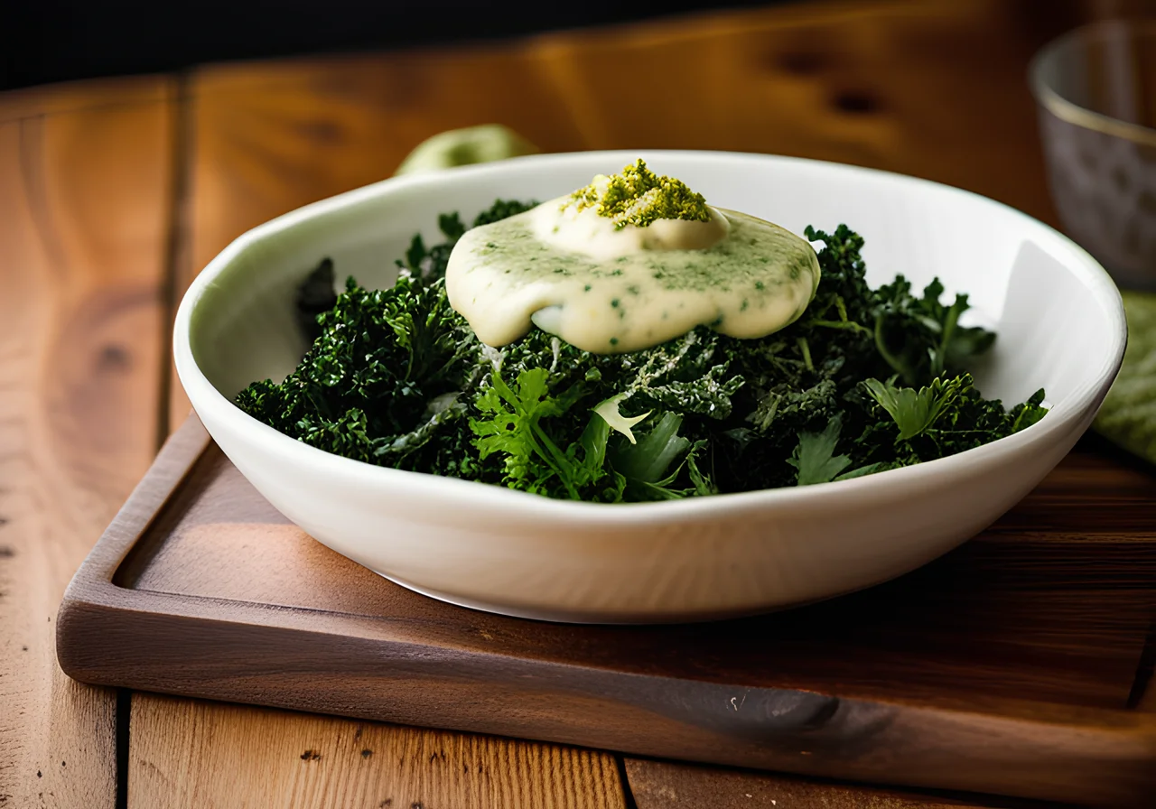 Kale and Savoy Cabbage with Horseradish