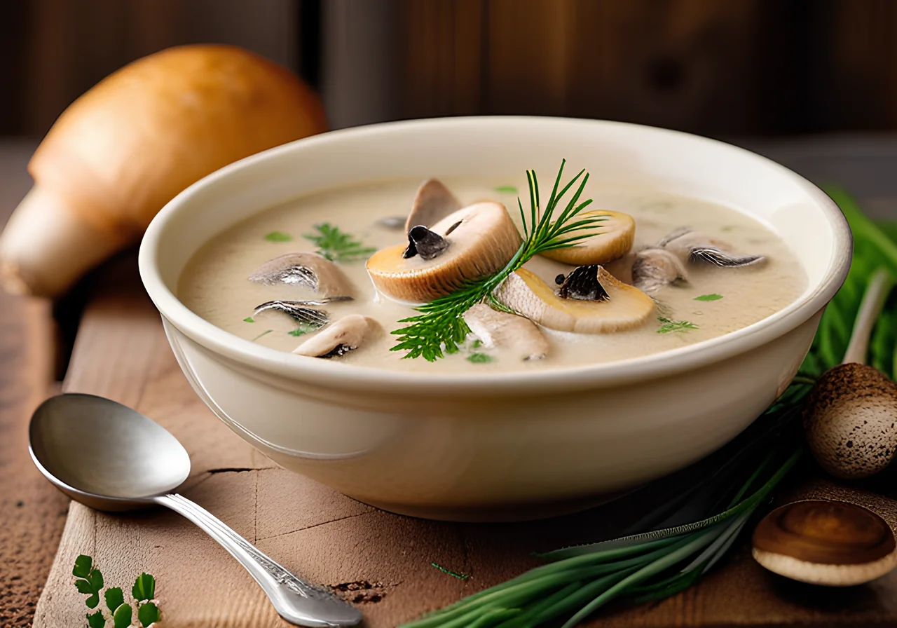 Fish Soup with Mushrooms