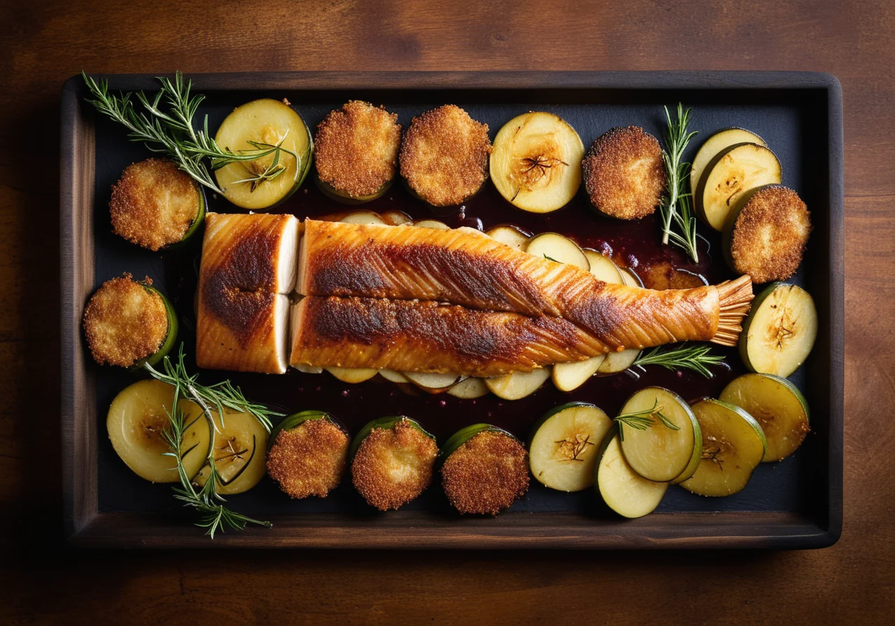 Baked Carp with Vegetables