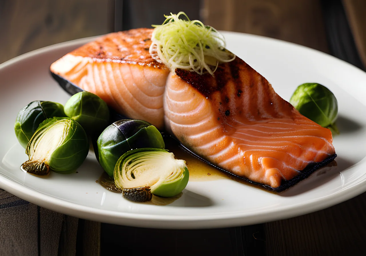 Salmon with Brussels Sprouts