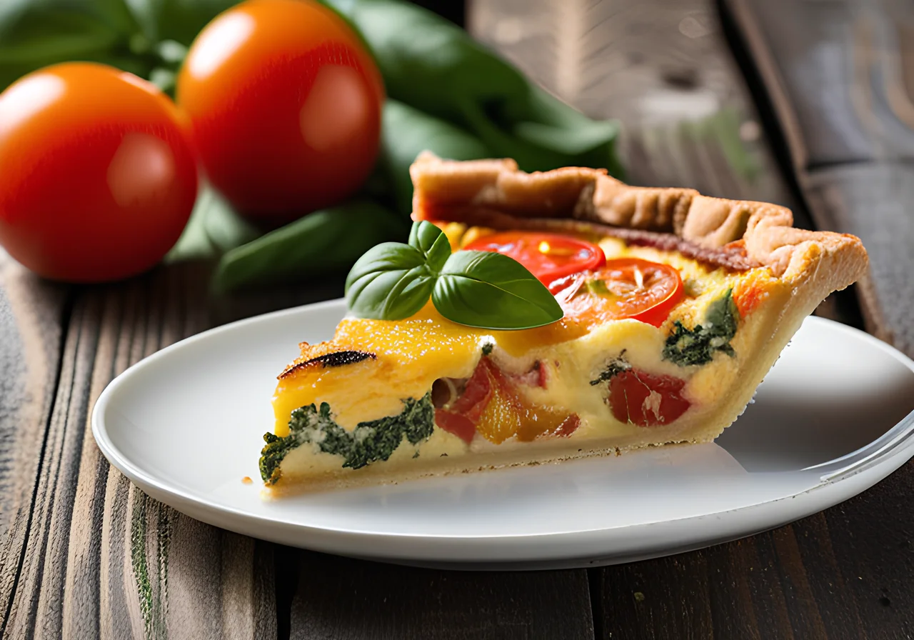 Leek-Tomato Quiche