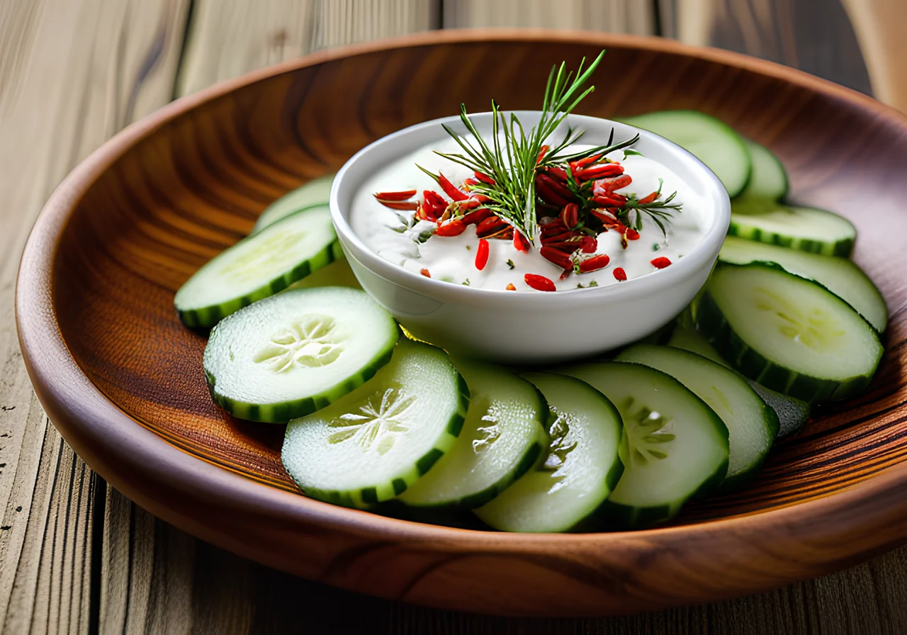 Cucumber Salad with Spring Onions