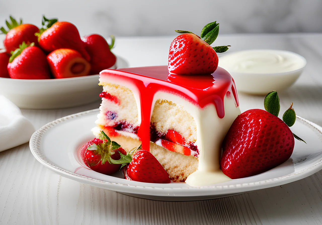 Marbled Strawberry Cake for the Thermomix