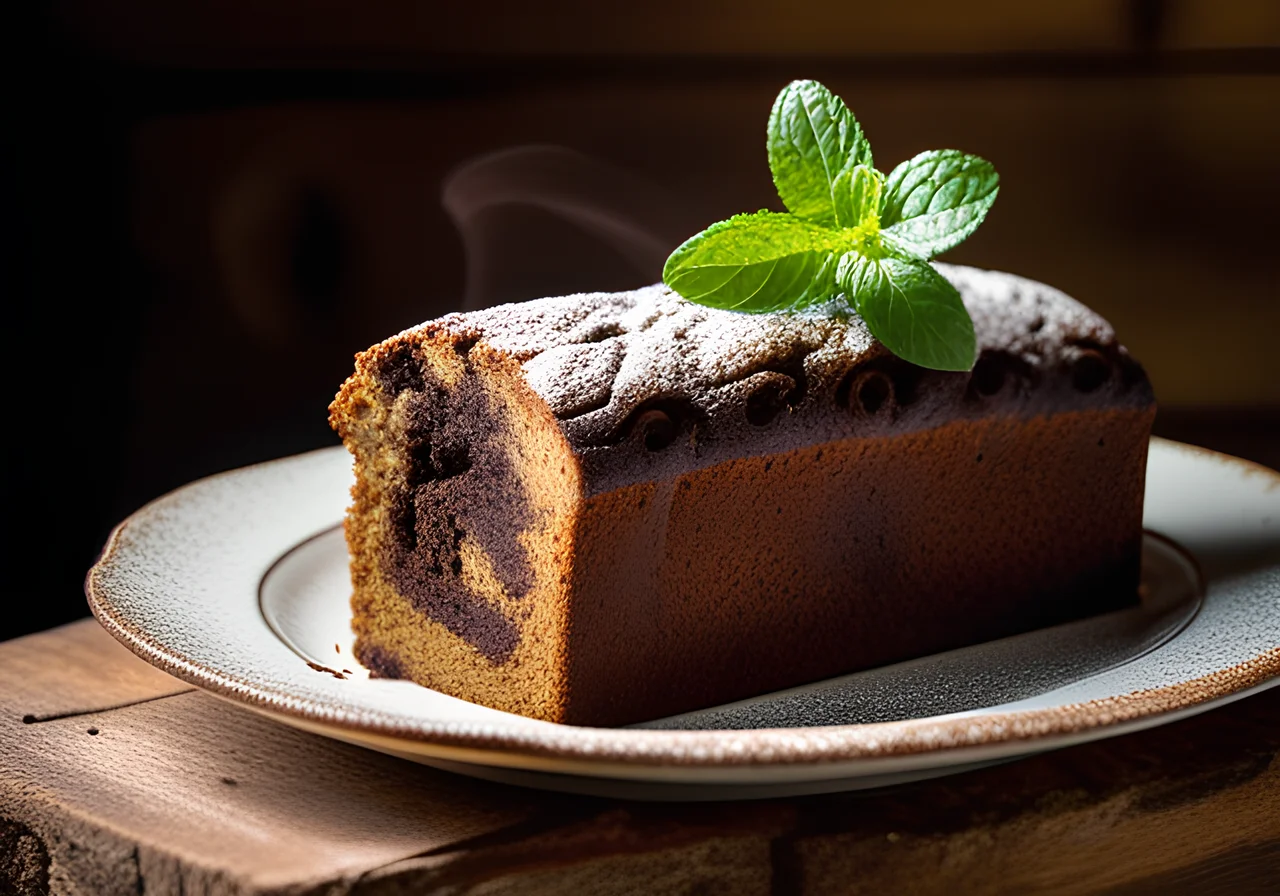 Ash Cake with Chocolate