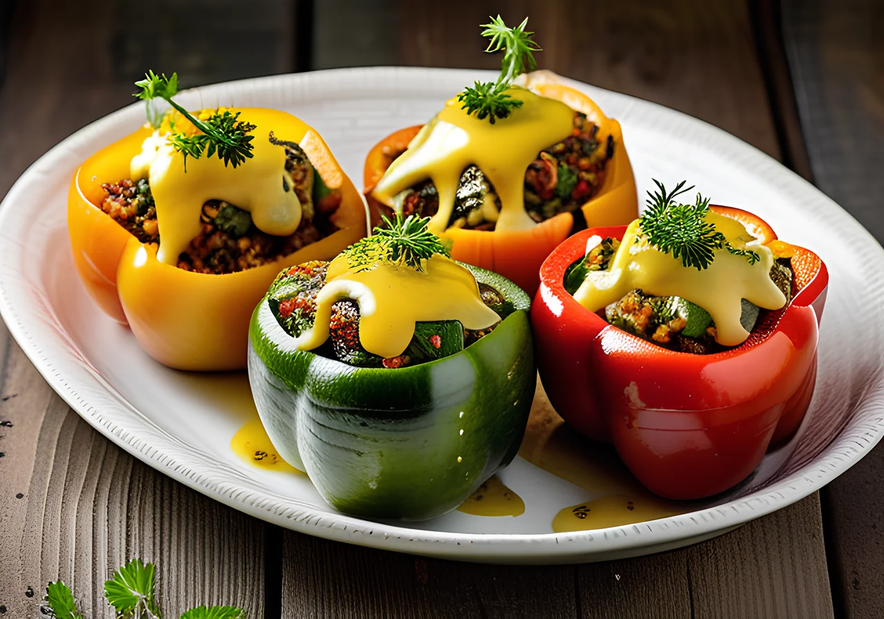 Stuffed Bell Peppers with Vegetables
