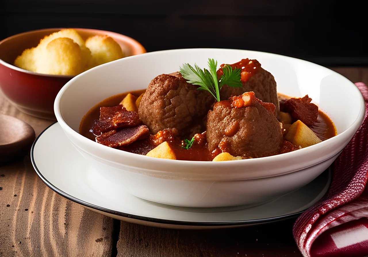 Classic Goulash with Bread Dumplings