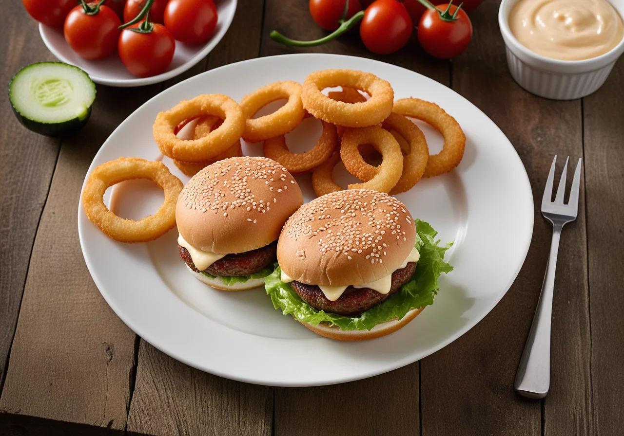 Funny Kids' Hamburger with Cucumber Frog