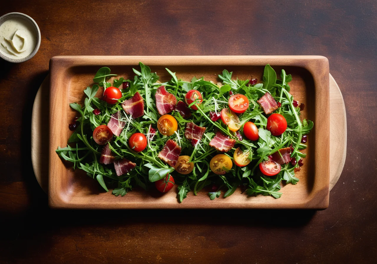 Arugula Salad with Bacon and Potatoes
