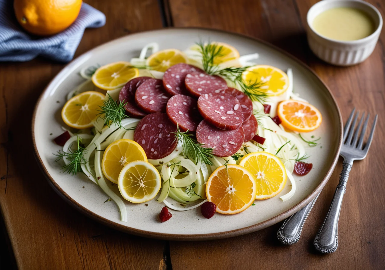 Fennel Salad with Salami and Citrus