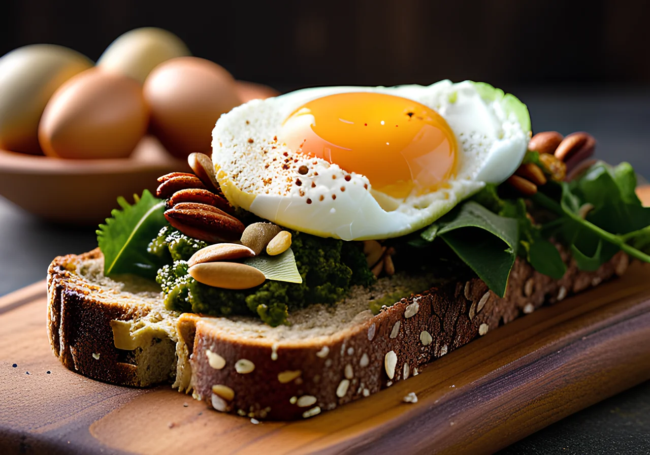 Bread with Avocado and Egg