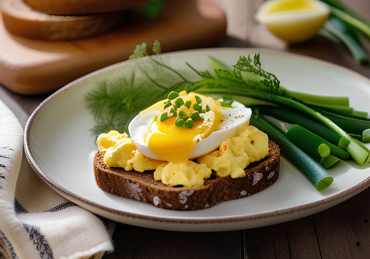 Scrambled Eggs with Spring Onions