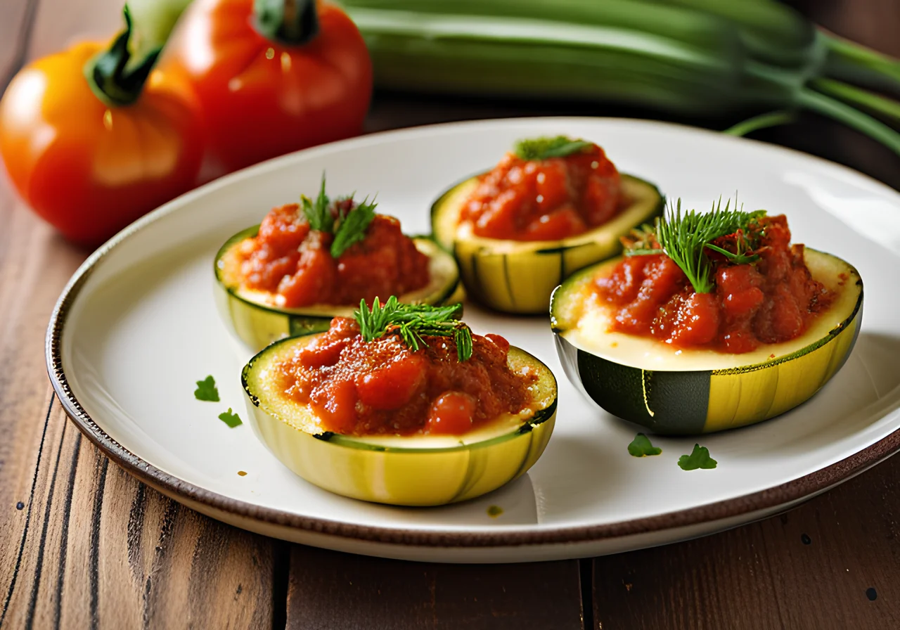 Zucchini with Barley Grain Filling