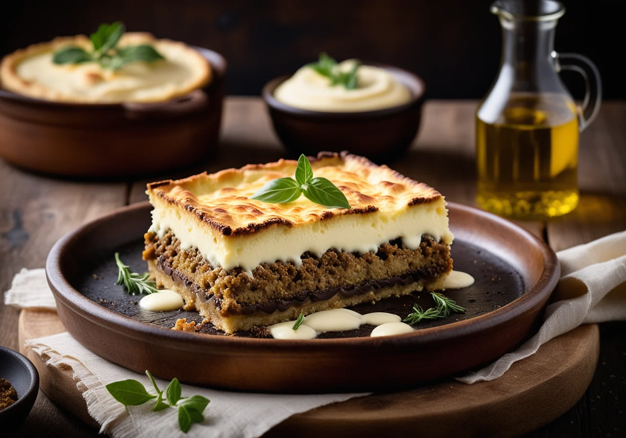 Greek Meat Lasagna (Moussaka)