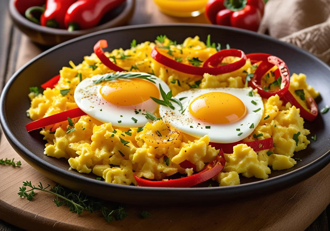 Basque Paprika Vegetable with Scrambled Eggs