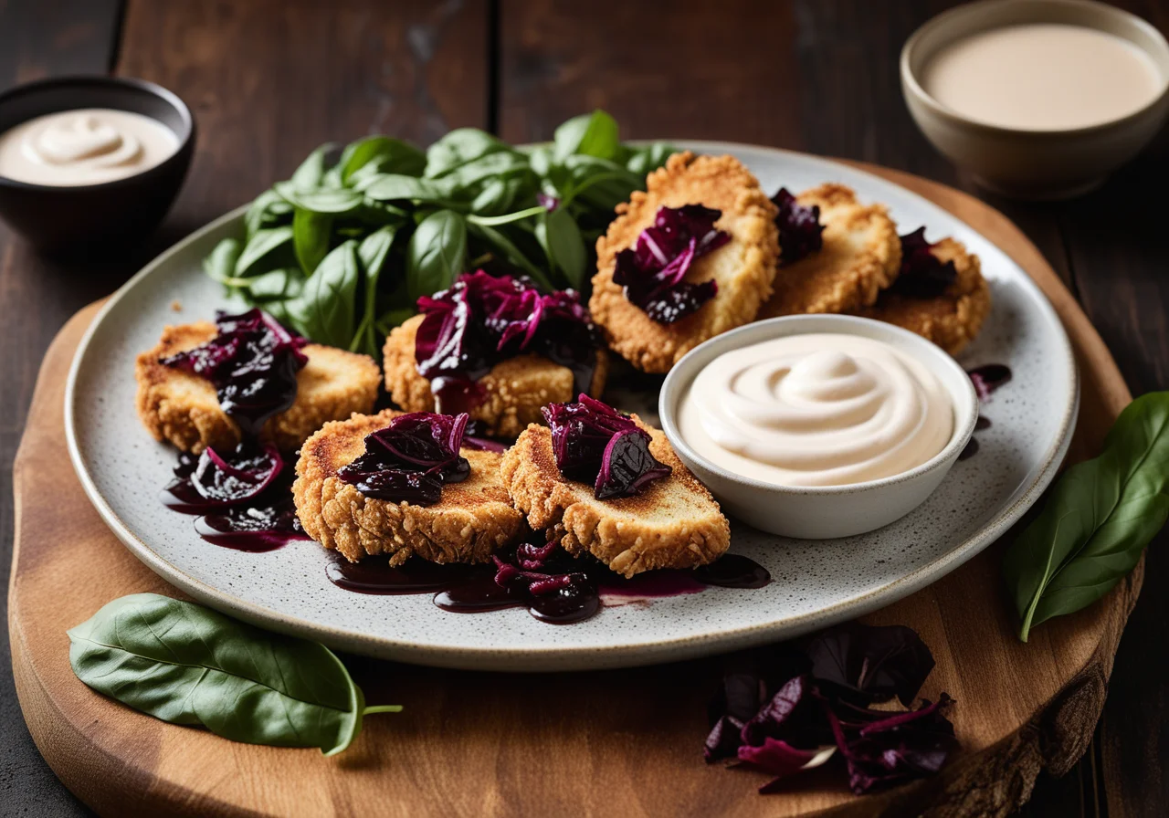 Breaded Chicken Breast with Radicchio