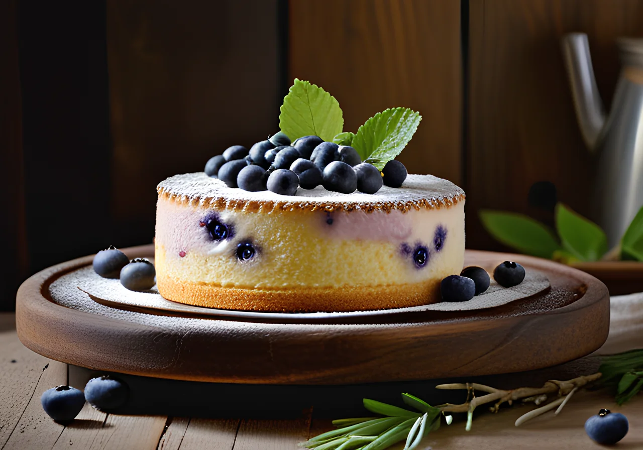 Blueberry Sponge Cake