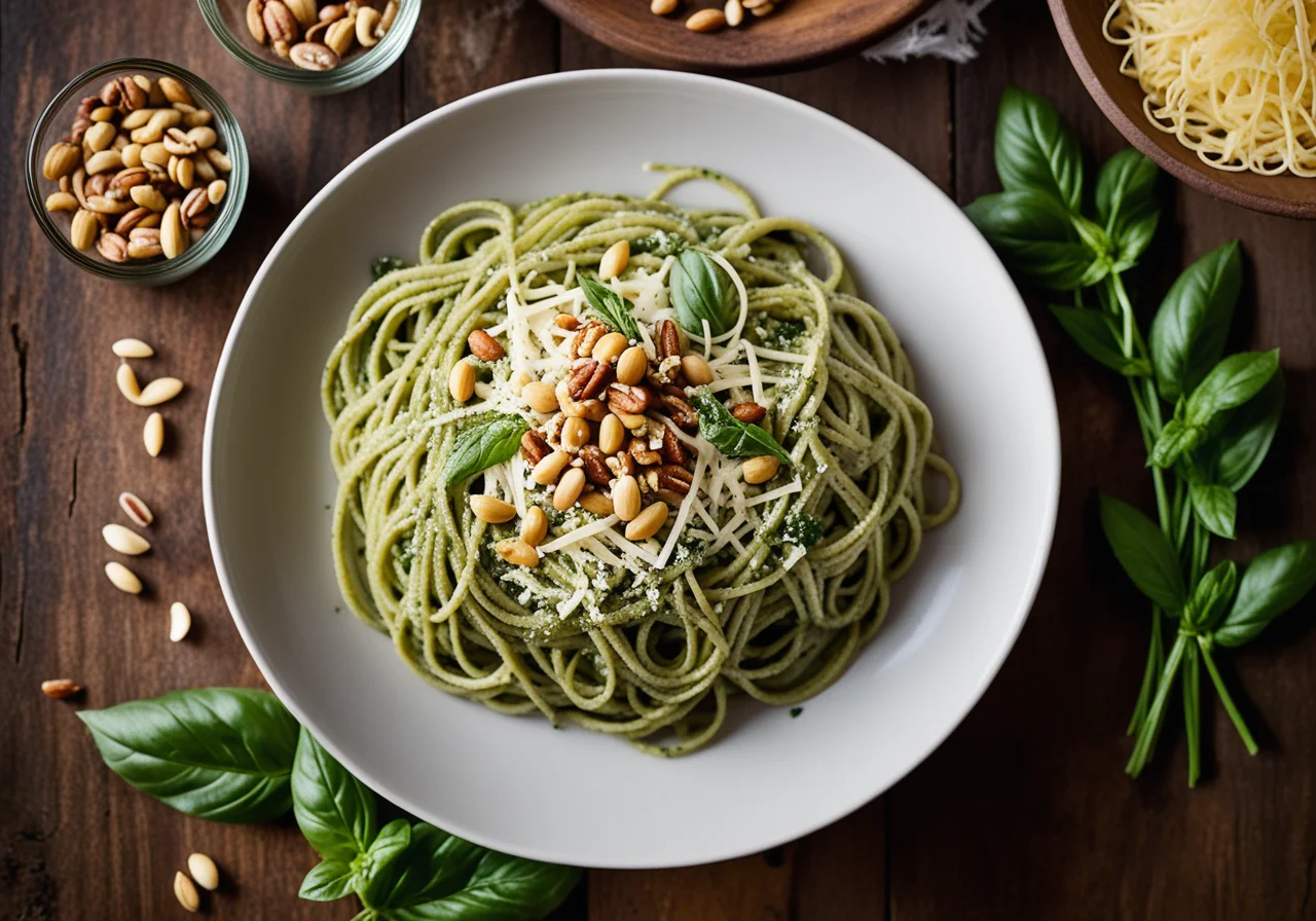 Pasta with Green Pesto
