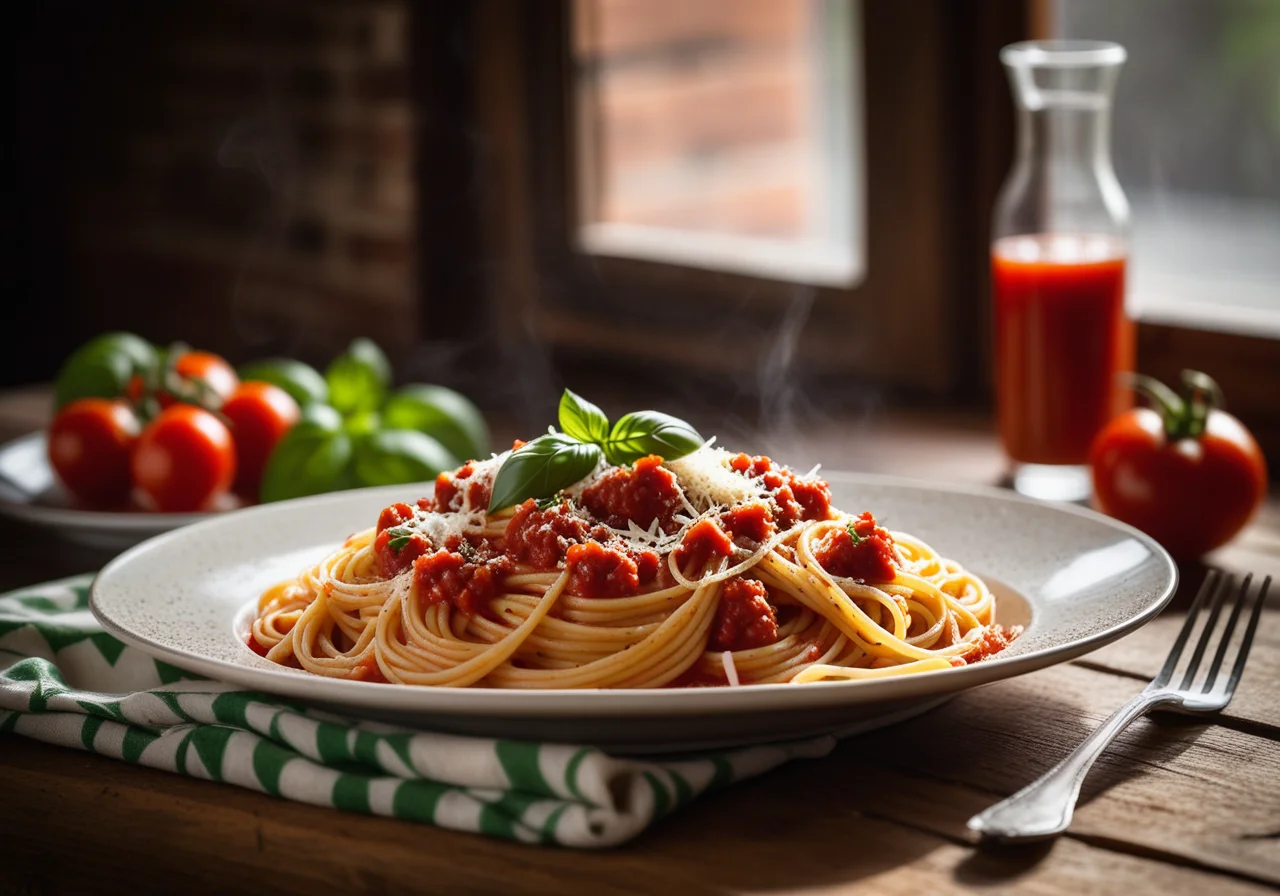 Spaghetti with Tomato Sauce