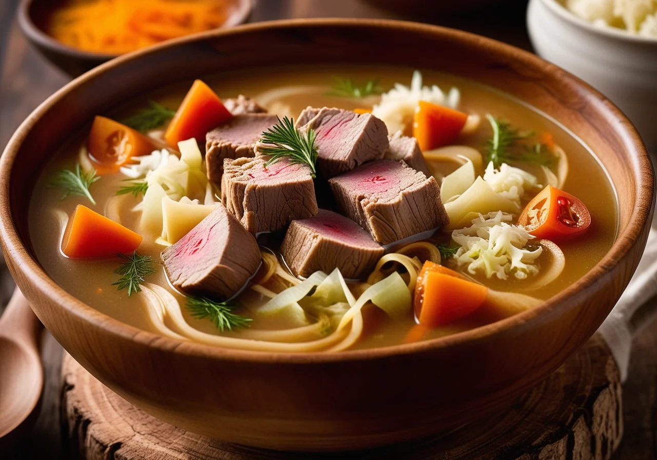 Lamb Soup with Cabbage