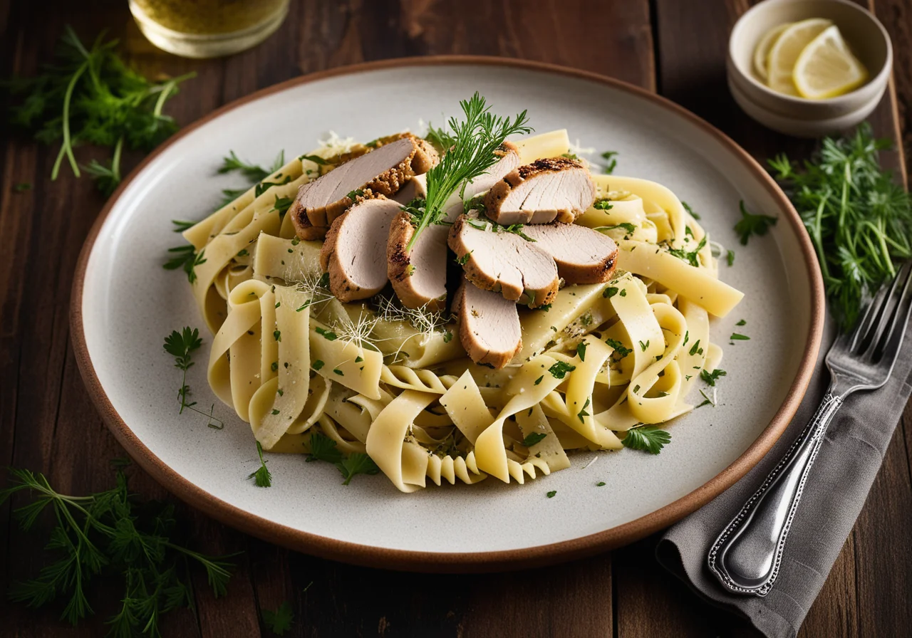 Pasta with Turkey Breast