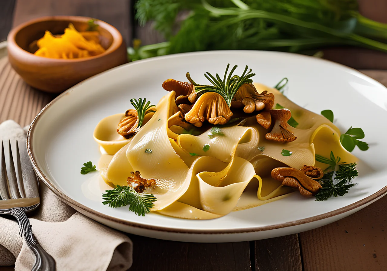 Pasta with Sautéed Chanterelles